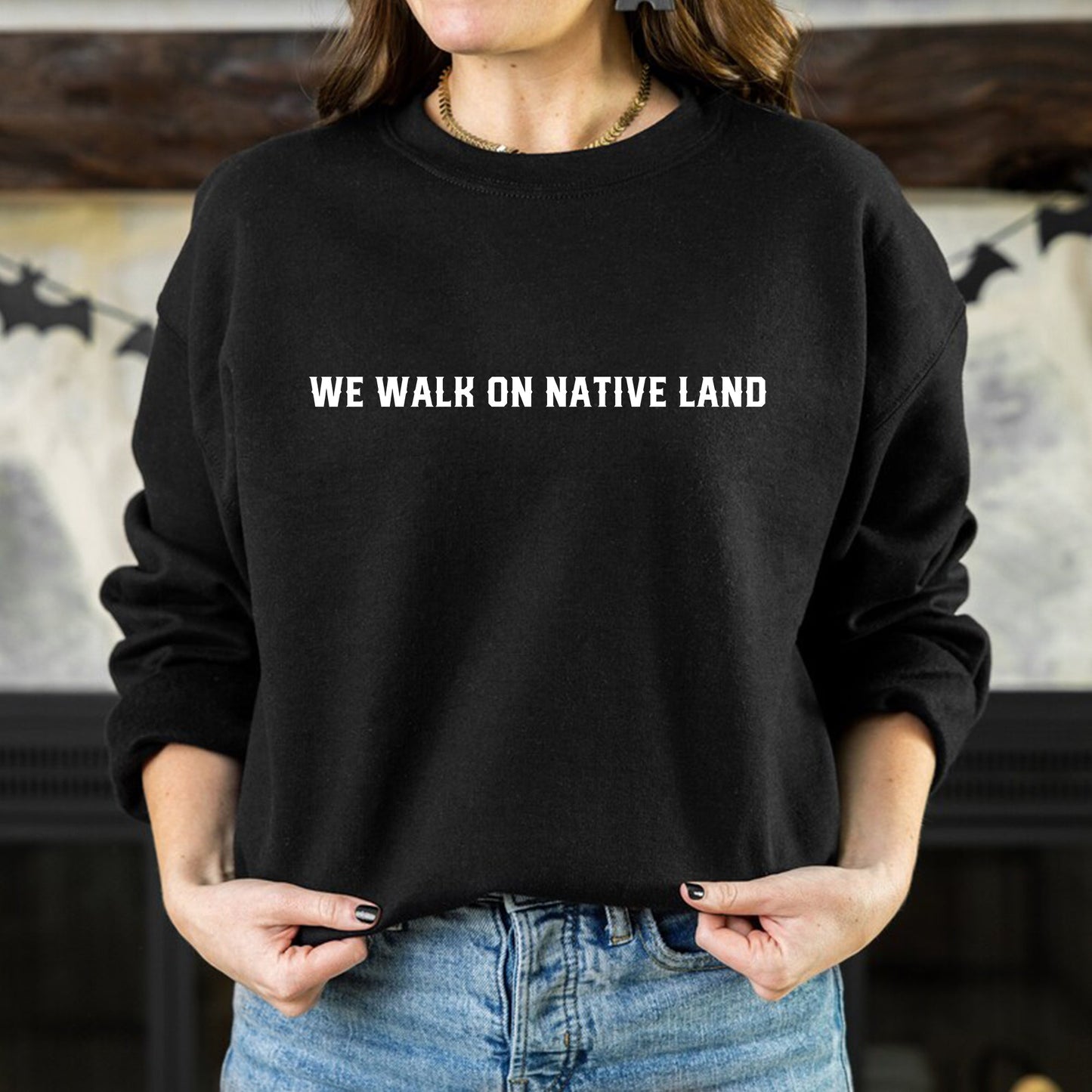 NO ONE IS ILLEGAL ON STOLEN LAND Style 14 - Two Sides Unisex T-Shirt/T-Shirt V-Neck/Hoodie/Sweatshirt