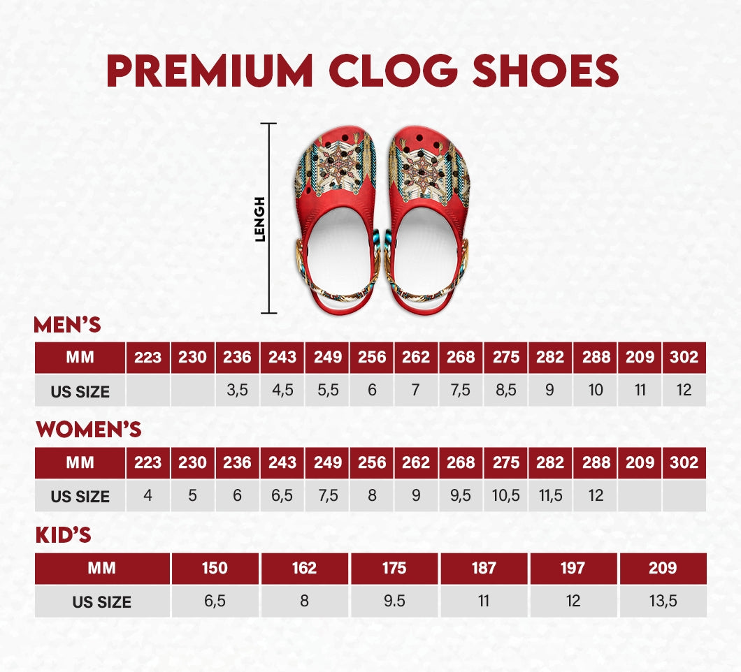 Unisex Turquoise Pattern Fleece Clog Shoes For Women and Men Native American Style