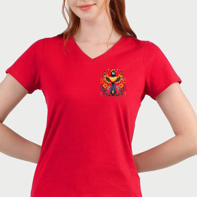 NO ONE IS ILLEGAL ON STOLEN LAND. WE WALK ON NATIVE LAND - Two Sides - Red -  Unisex T-Shirt/Hoodie/Sweatshirt