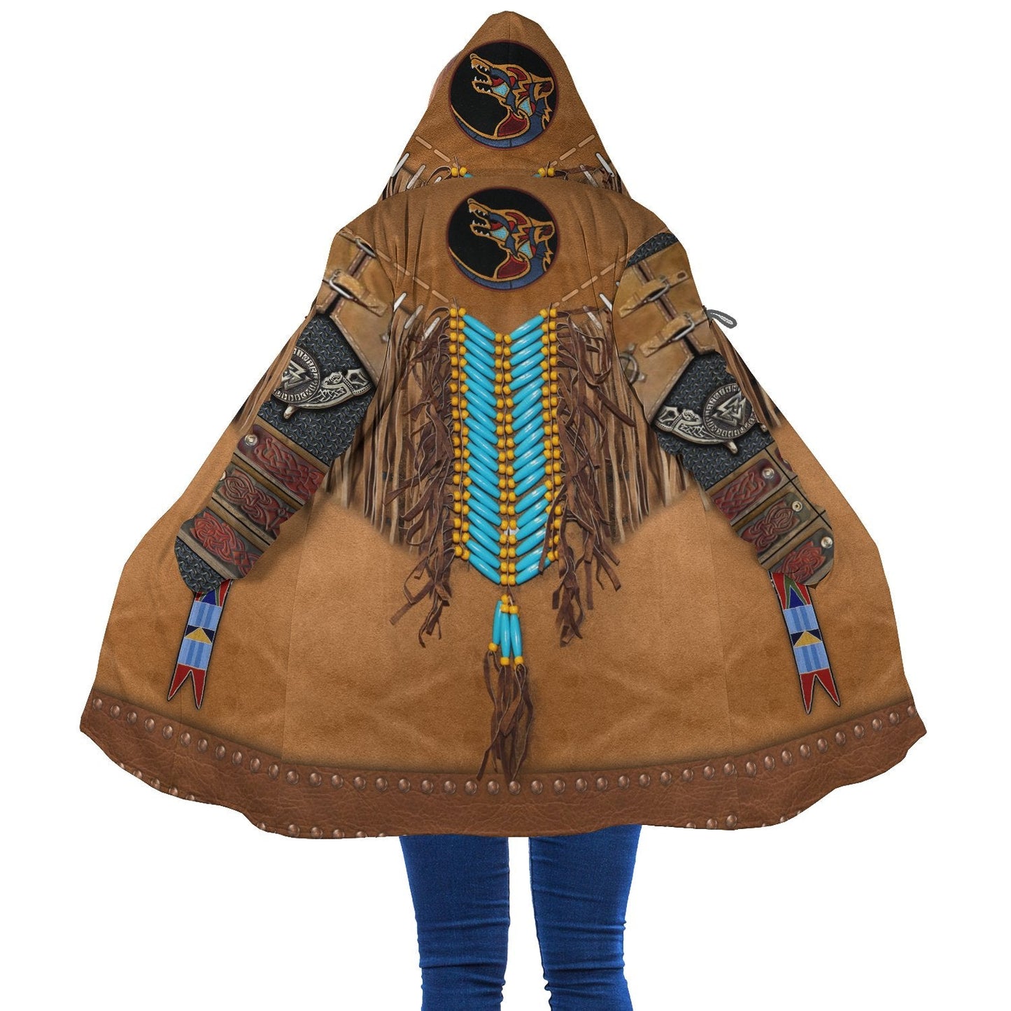 Brown Tassels Style Native Cloak WCS