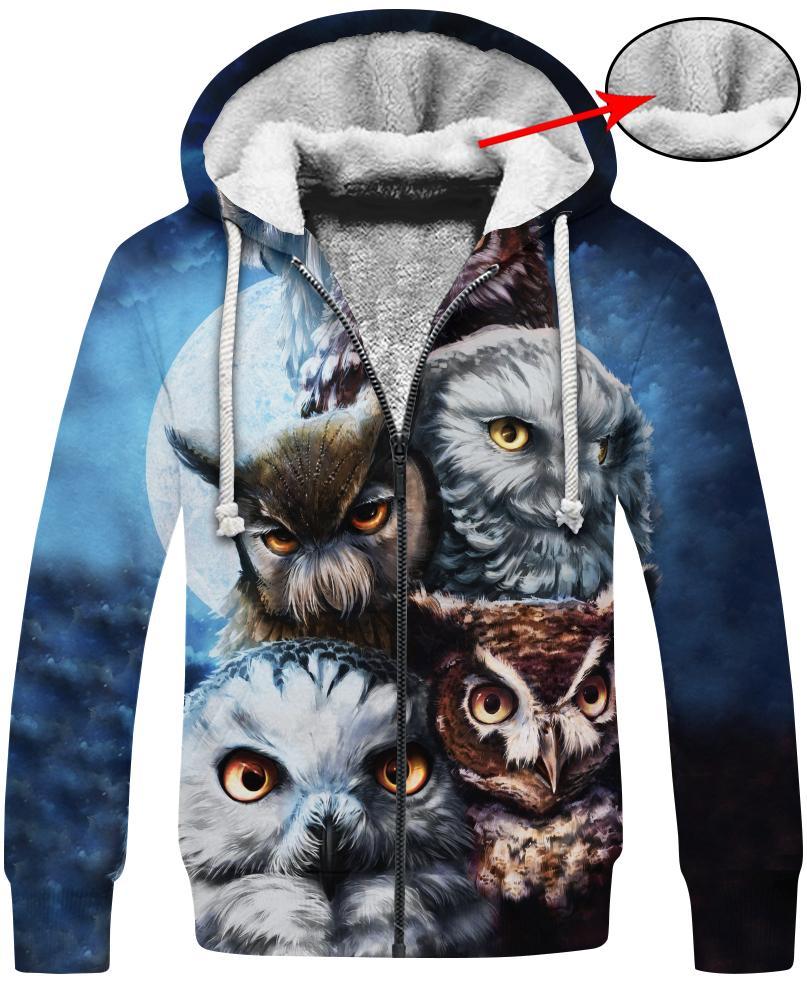 Owl Impressive 3D Hoodie - Native American Pride Shop