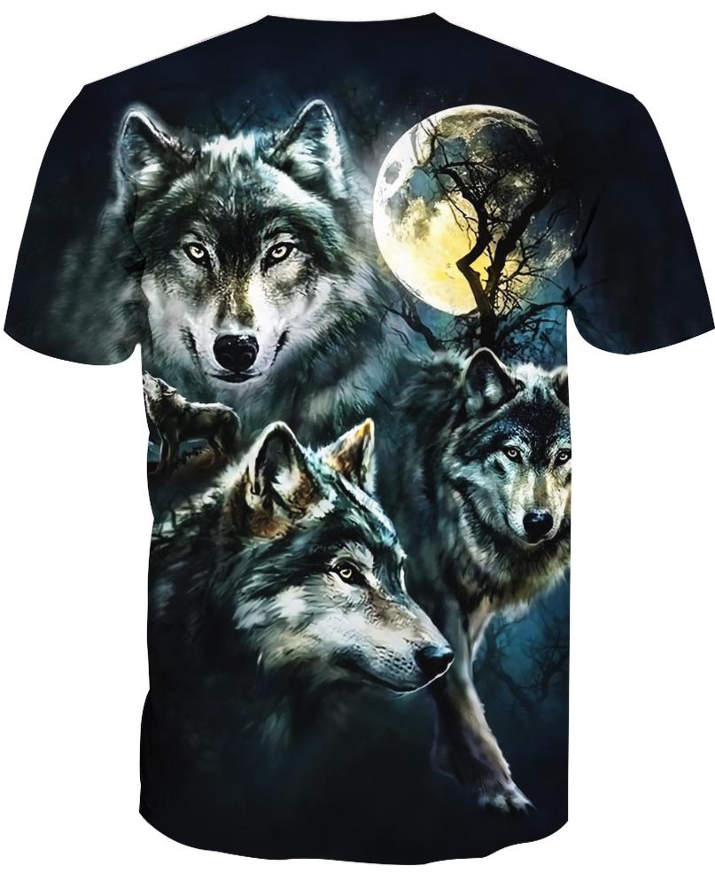 Wolf Night Moon 3D Hoodie - Native American Pride Shop