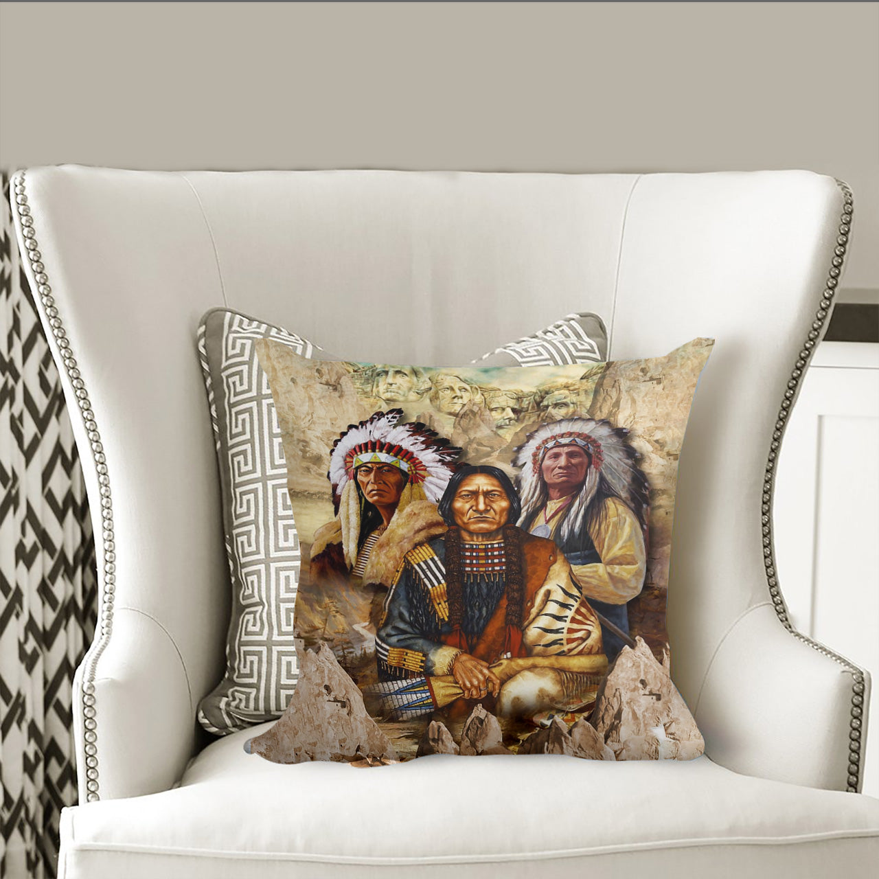 Sitting Bull Pillow Cover WCS