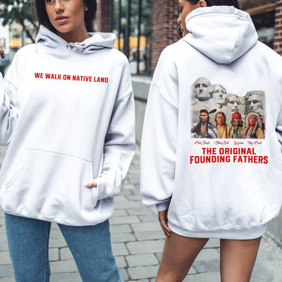 NO ONE IS ILLEGAL ON STOLEN LAND Style 14 - Two Sides Unisex T-Shirt/T-Shirt V-Neck/Hoodie/Sweatshirt