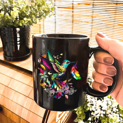 Every Child Matters Hummingbird Orange Heart Ceramic Coffee Mug