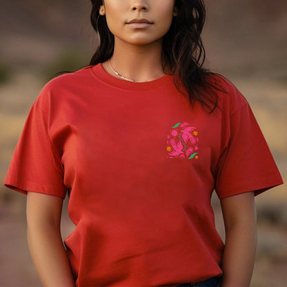 NO ONE IS ILLEGAL ON STOLEN LAND. WE WALK ON NATIVE LAND Style 2 - Two Sides Unisex T-Shirt/T-Shirt V-Neck/Hoodie/Sweatshirt