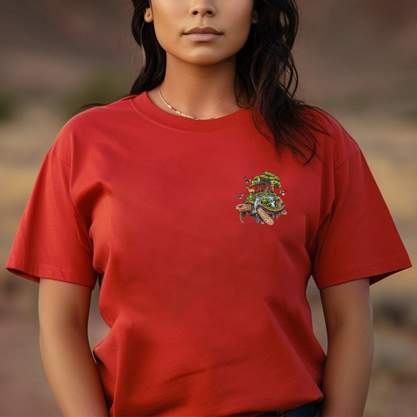 NO ONE IS ILLEGAL ON STOLEN LAND. WE WALK ON NATIVE LAND Style 4 - Two Sides Unisex T-Shirt/T-Shirt V-Neck/Hoodie/Sweatshirt