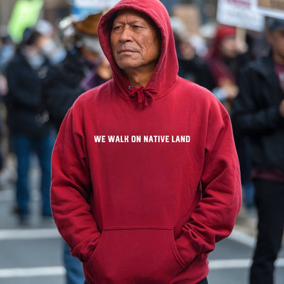 NO ONE IS ILLEGAL ON STOLEN LAND Style 14 - Two Sides Unisex T-Shirt/T-Shirt V-Neck/Hoodie/Sweatshirt