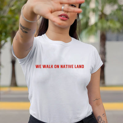 NO ONE IS ILLEGAL ON STOLEN LAND Style 14 - Two Sides Unisex T-Shirt/T-Shirt V-Neck/Hoodie/Sweatshirt
