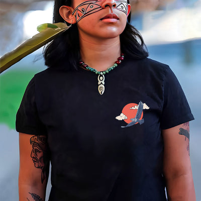 NO ONE IS ILLEGAL ON STOLEN LAND. WE WALK ON NATIVE LAND Style 4 - Two Sides Unisex T-Shirt/T-Shirt V-Neck/Hoodie/Sweatshirt