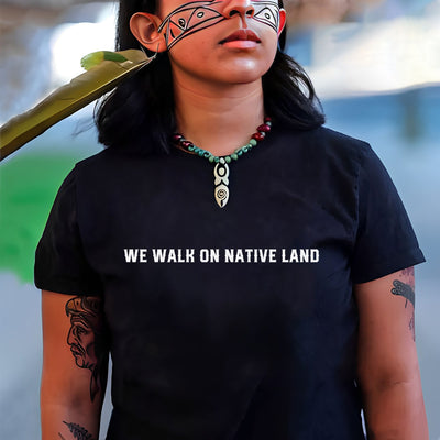 NO ONE IS ILLEGAL ON STOLEN LAND Style 14 - Two Sides Unisex T-Shirt/T-Shirt V-Neck/Hoodie/Sweatshirt
