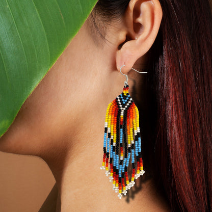 SALE 30% OFF - Multi-Color Hook Beaded Handmade Earrings For Women