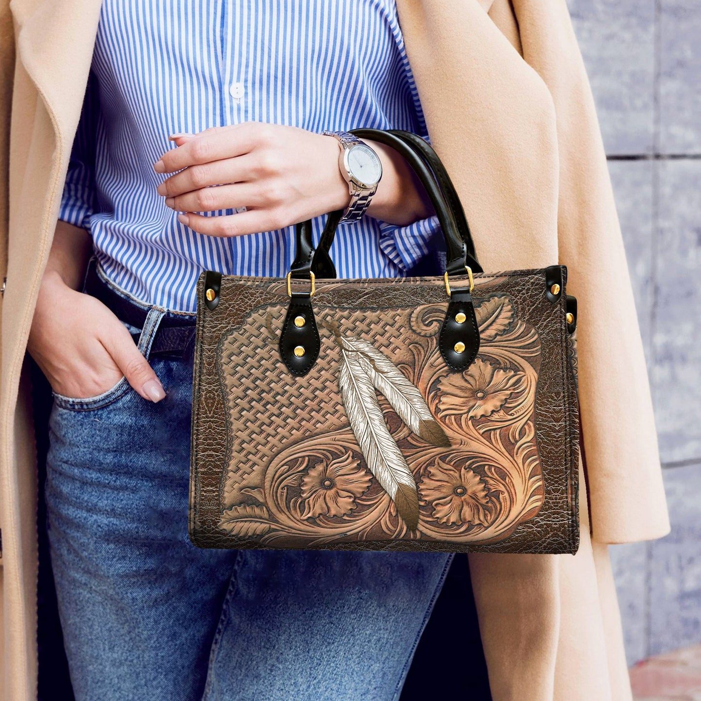 Native American Leather Handbag WCS029
