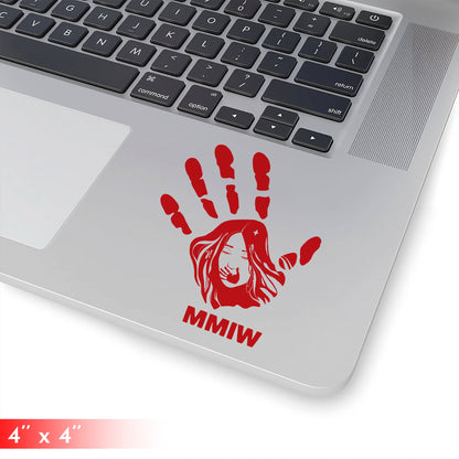 Justice For Missing And Murdered Indigenous Women Red Hand Car Decal 313