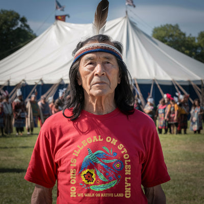 NO ONE IS ILLEGAL ON STOLEN LAND. WE WALK ON NATIVE LAND Style 10 - One Sides Unisex T-Shirt/Hoodie/Sweatshirt