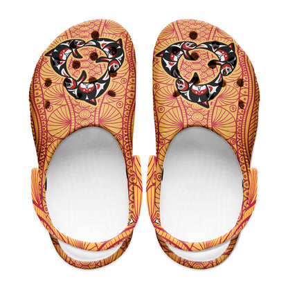 Native Pattern Clog Shoes For Adult and Kid 89249 New