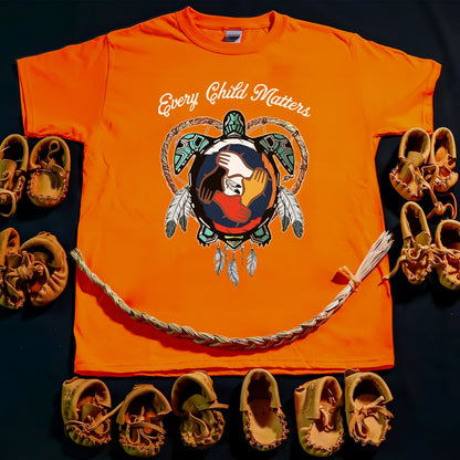 Every Child Matters Turtle Hand Together Native American Unisex T-Shirt/Hoodie/Sweatshirt