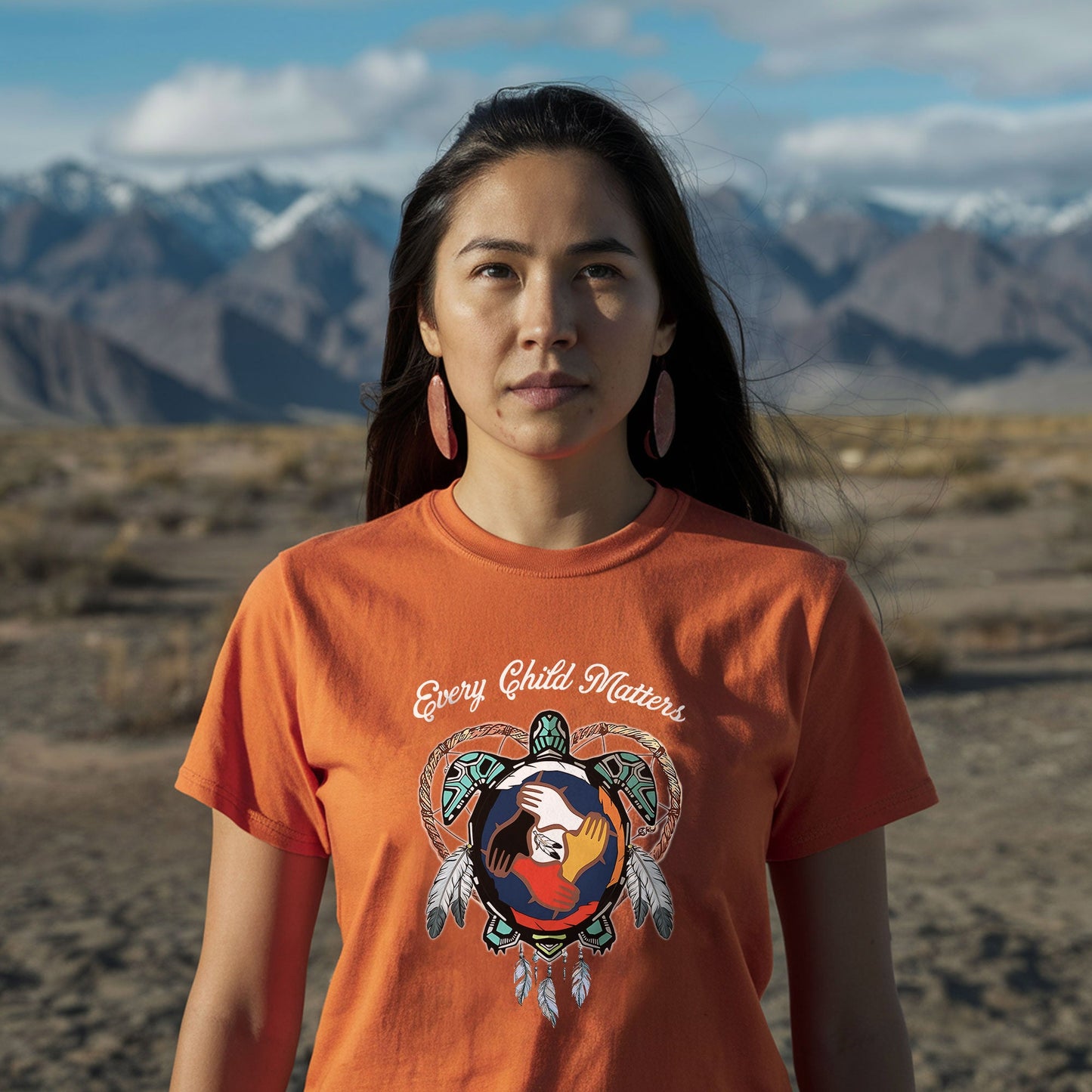 Every Child Matters Turtle Hand Together Native American Unisex T-Shirt/Hoodie/Sweatshirt