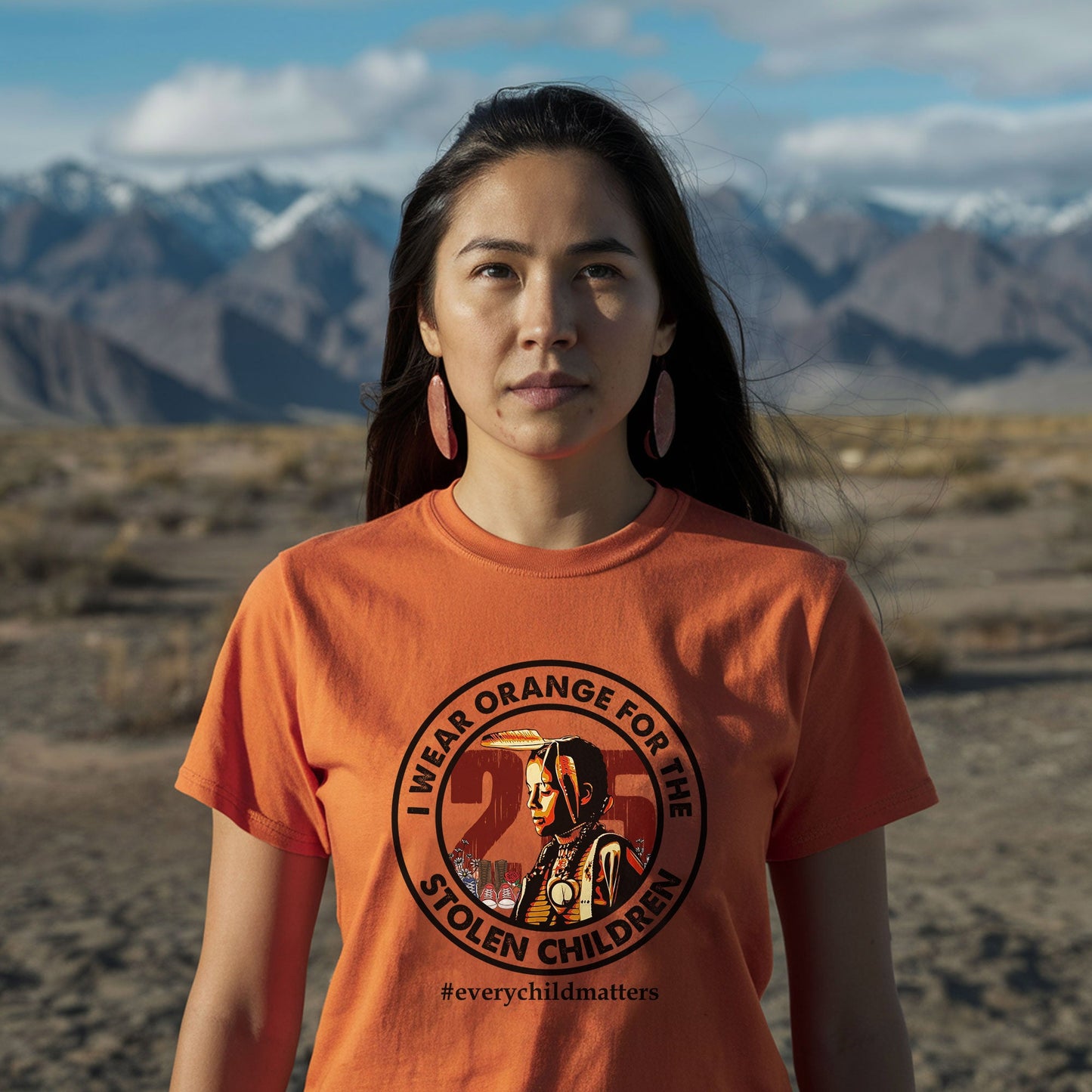 Every Child Matters I Wear Orange For The 215 Stolen Children Circle For Orange Day Unisex T-Shirt/Hoodie/Sweatshirt