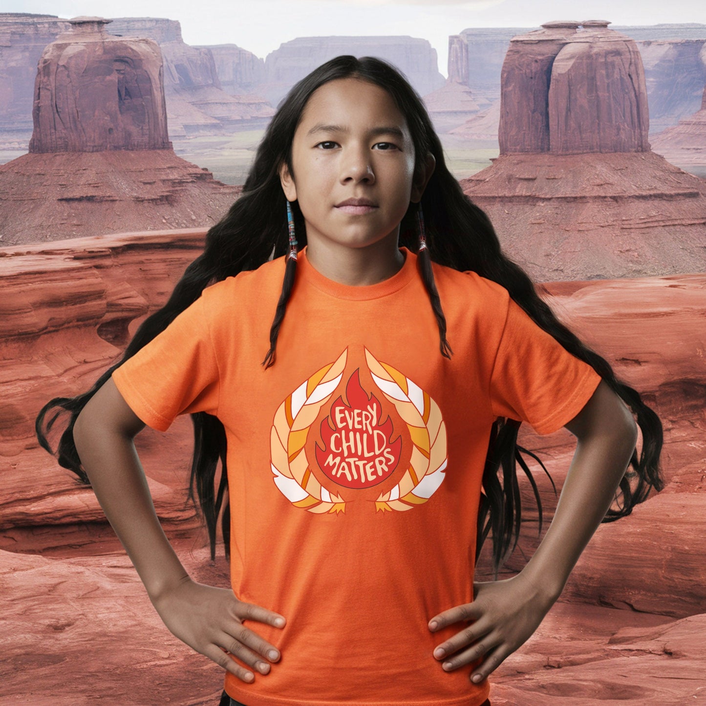 Every Child Matters Fire Orange Shirt Day Unisex T-Shirt/Hoodie/Sweatshirt
