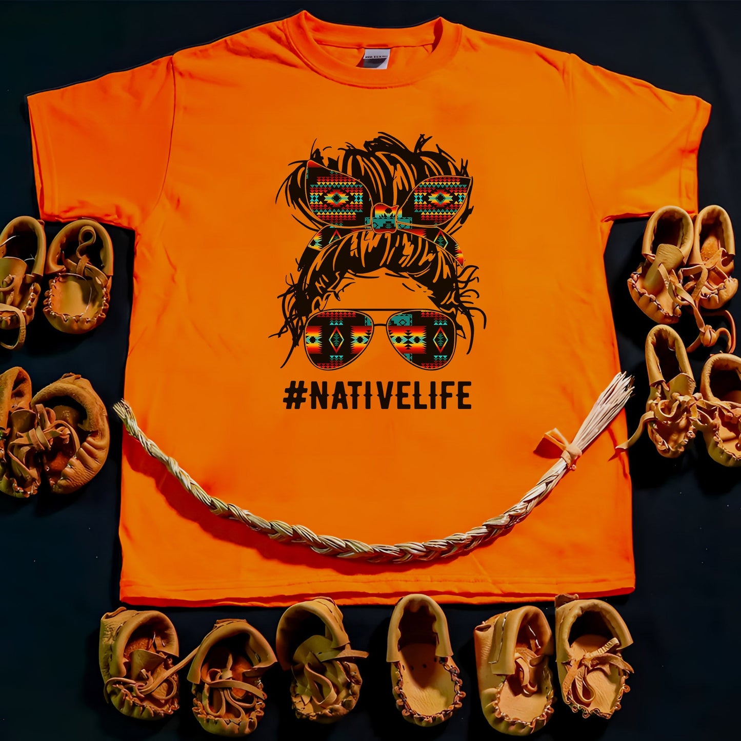 American Indian Tribe Indigenous Native Life Girl Pattern Style Native American Unisex T-Shirt/Hoodie/Sweatshirt