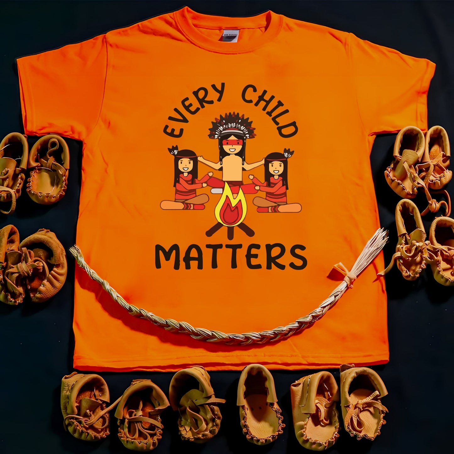 Every Child Matters Indigenous Awareness Children Together Orange Shirt Day Unisex T-Shirt/Hoodie/Sweatshirt