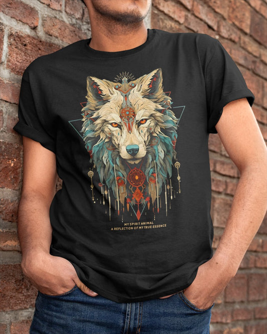 Wolf Spirit Animal Sacred Shaman Native American Clan Unisex T-Shirt/Hoodie/Sweatshirt