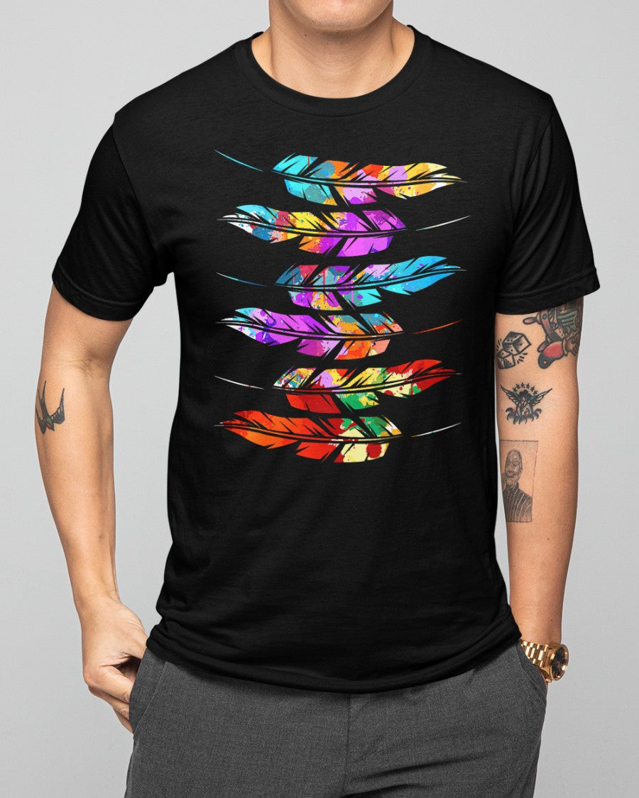 Colorful Feathers American Indian Pride Native American Unisex T-Shirt/Hoodie/Sweatshirt