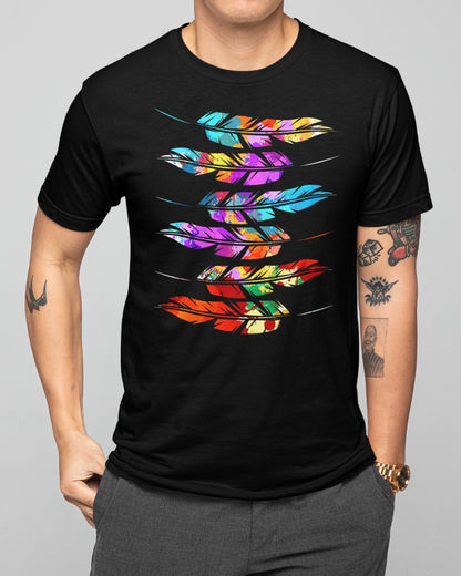 Colorful Feathers American Indian Pride Native American Unisex T-Shirt/Hoodie/Sweatshirt