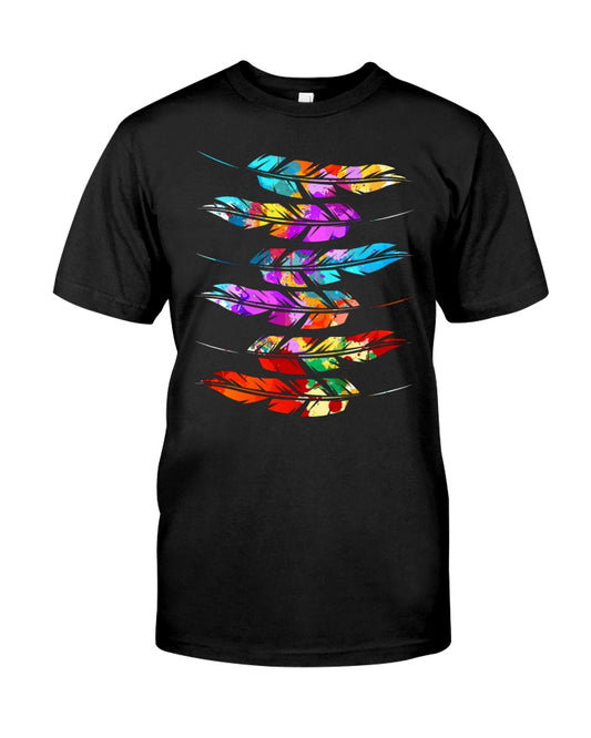 Colorful Feathers American Indian Pride Native American Unisex T-Shirt/Hoodie/Sweatshirt