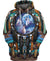 Blue Wolf Dreamcatcher Native 3D Hoodie WCS