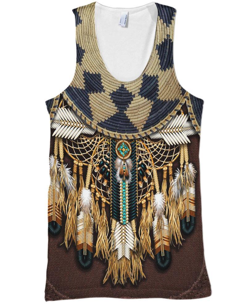Brown Native Bead Dreamcatcher WCS