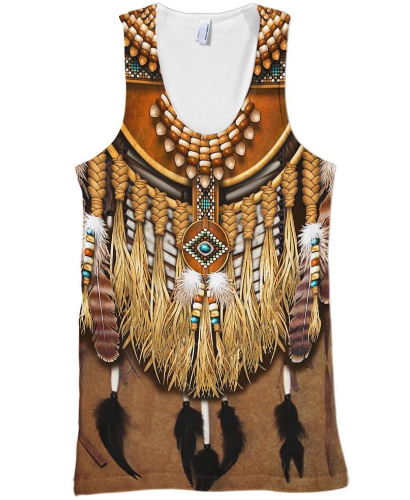 Native Patterns Feathers 3D Hoodie - Native American Pride Shop