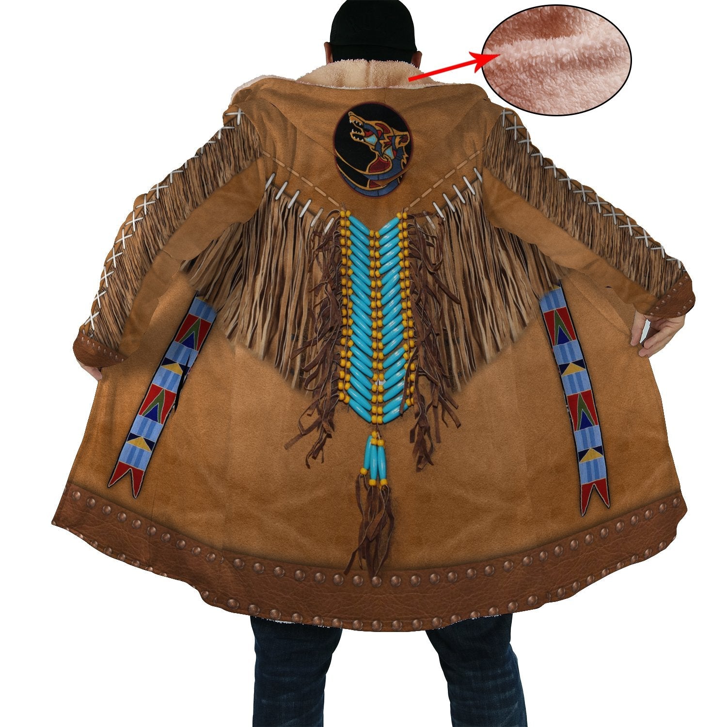 Brown Tassels Style Native Cloak WCS