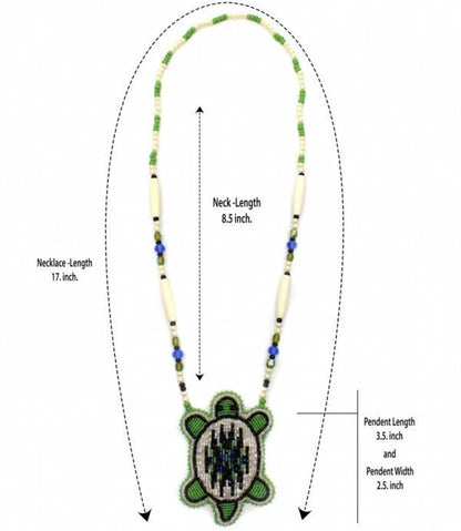 New Handmade Black Blue Turtle Long Necklace Earring Set WCS