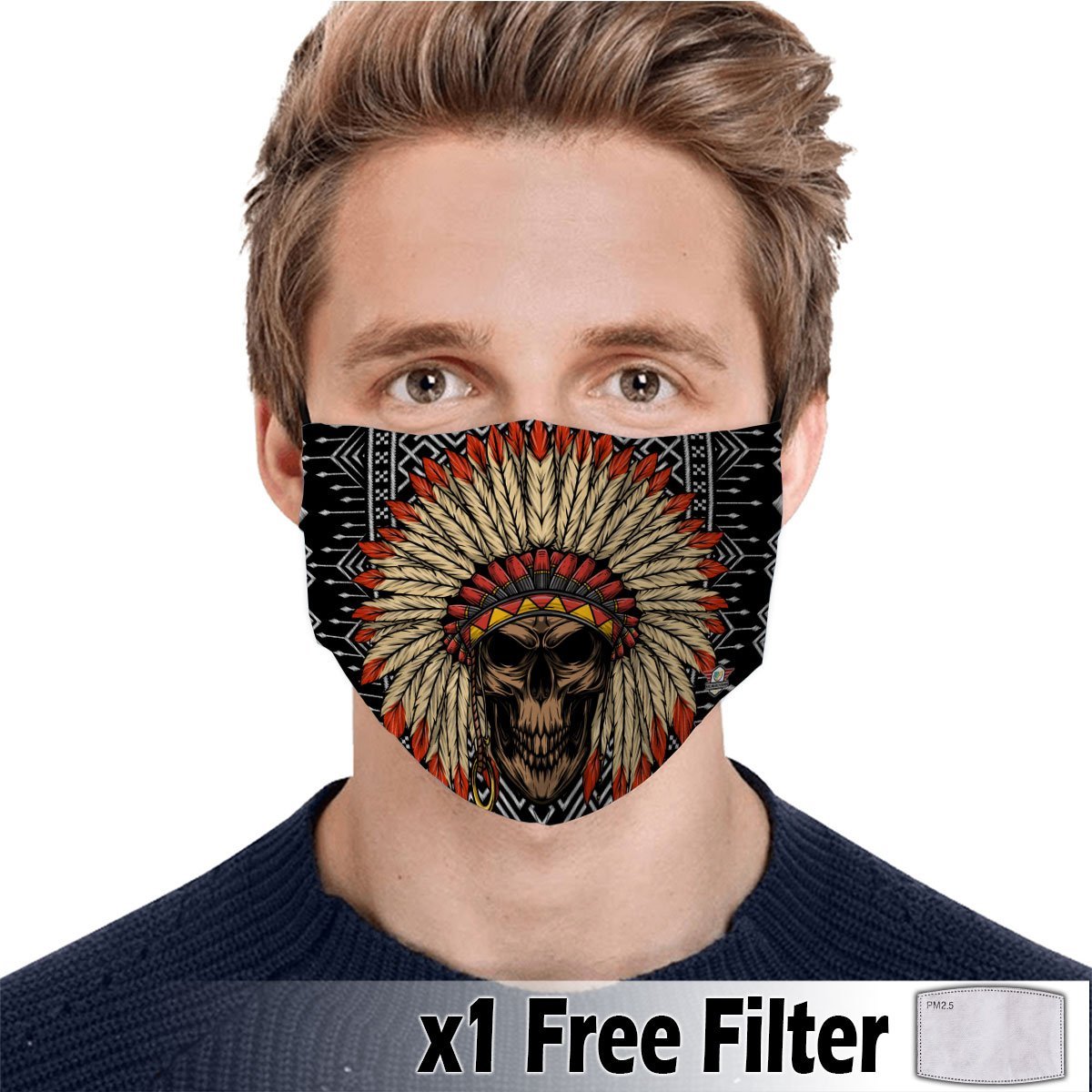 Native American Print Mask 14 WCS