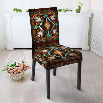 Brown Arrow Design Native American Tablecloth - Chair cover WCS