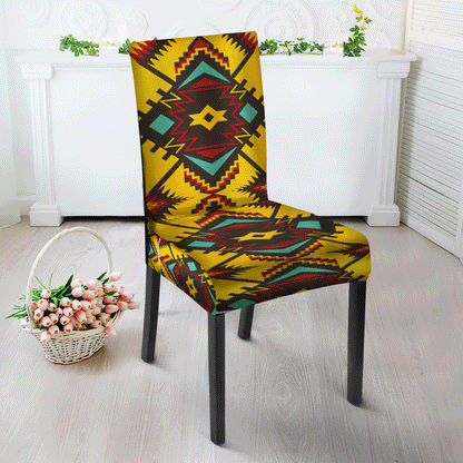Yellow Tribe Design Native American Tablecloth - Chair cover WCS