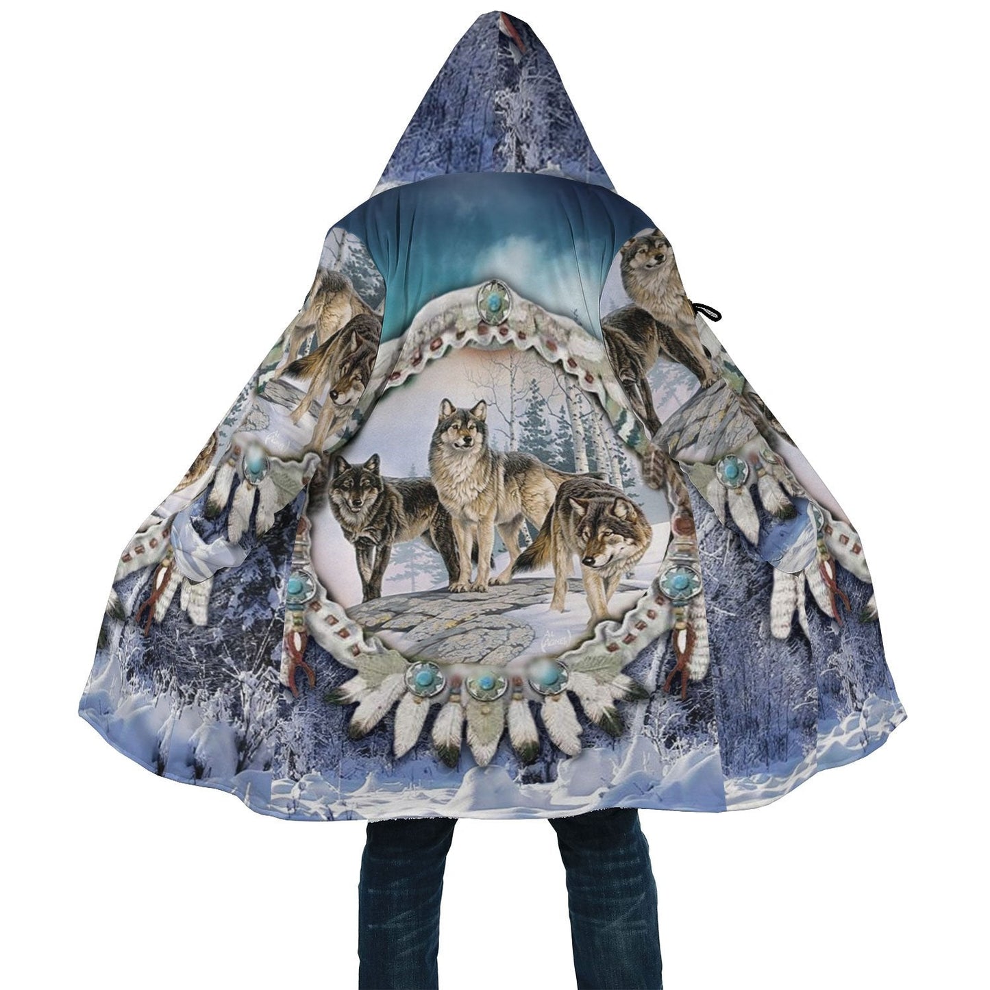 Wolf Feather Cloak - Native American Pride Shop