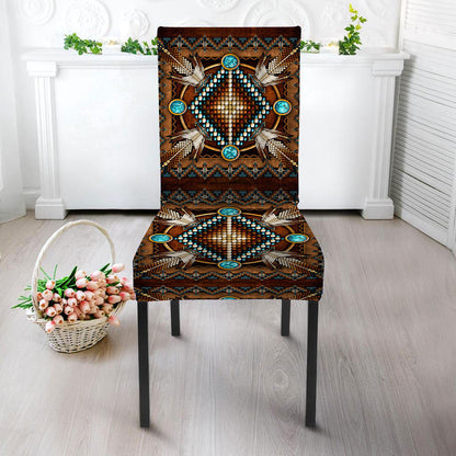 Brown Arrow Design Native American Tablecloth - Chair cover WCS