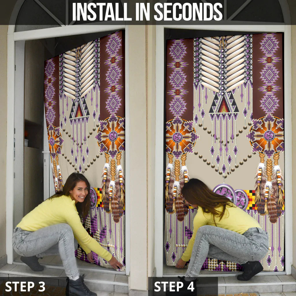 Purple Pattern Breastplate Door Cover WCS