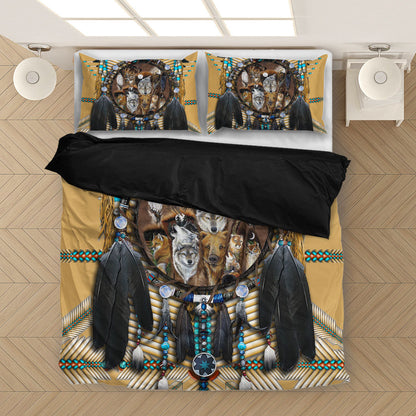 Vignette Printed Wolf Bedding Set WCS