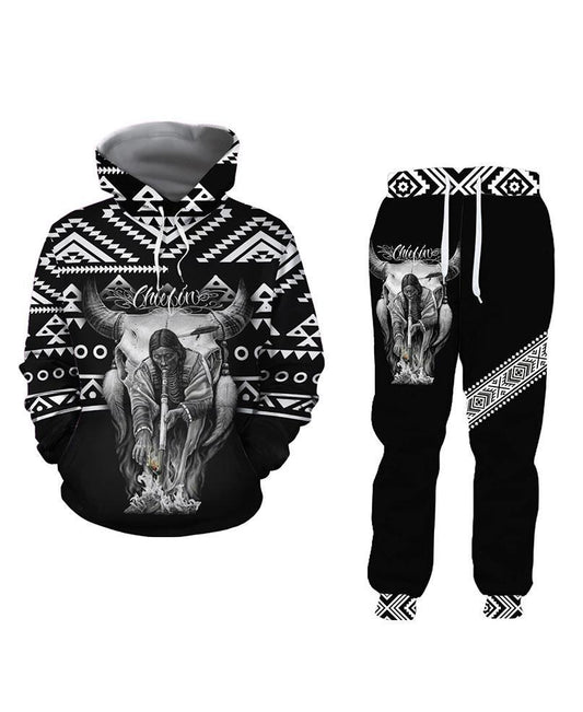 Black Native Hoodie Legging Set WCS